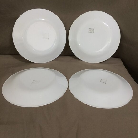 Vintage Corelle Burgundy Rose Bread Dessert Plates Set of 4, 6.75 in each - Picture 2 of 5